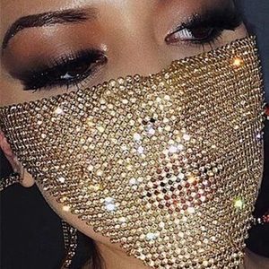 Crystal jewelry face mask